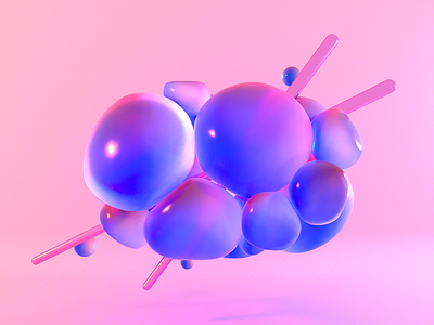 abstract render c4d