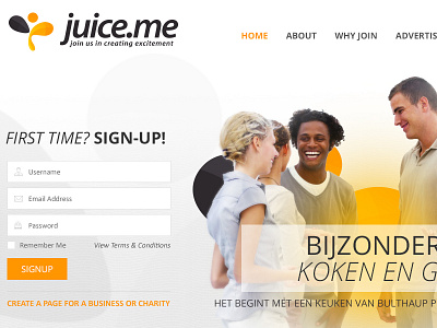 Juice.me friends networking people projects social