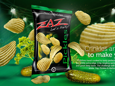 Zaz Pickles chips food kids yummy