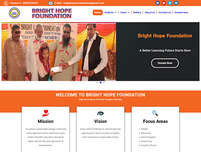 http://bhf.org.pk/ branding bright hope foundation charity website design graphic design web web design webdesign website websites design wordpress