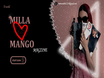 Milla Mango magazine branding design graphic design graphics header illust illustration slider