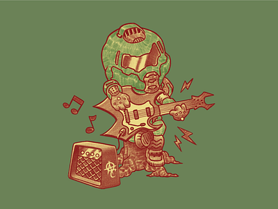 K.K. Slayer animal crossing doom eternal graphic tee illustration music rock tshirt video games