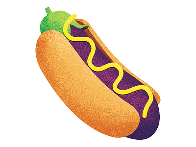 Not Hotdog eggplant emoji funny hbo hotdog illustration jian yang pied piper silicon valley vector