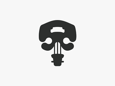 Musical Skull Logo banjo bones cellos guitar human logo logos maestro mark music skeleton skull viola violin