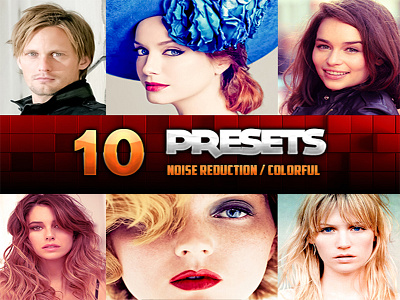 10 Presets Pack amazing clean colorful contrast magazine professional retouch simple wedding