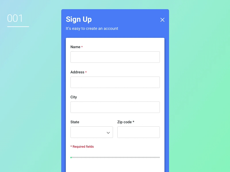 Daily UI - 001 daily ui interaction mobile motion principle sign up