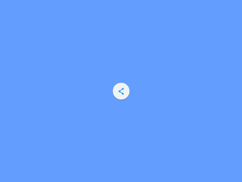 Share button button share transition morph interaction google material design