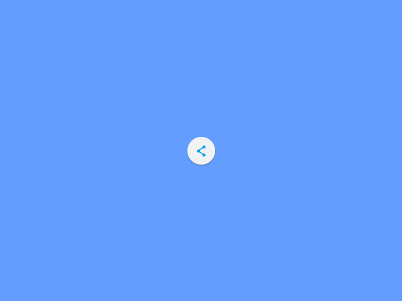 Share button button google interaction material design morph share transition