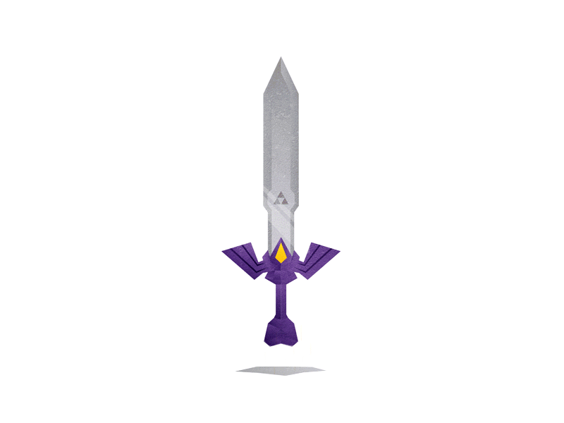 The Master Sword animation gif illustration legend master of sword vector zelda