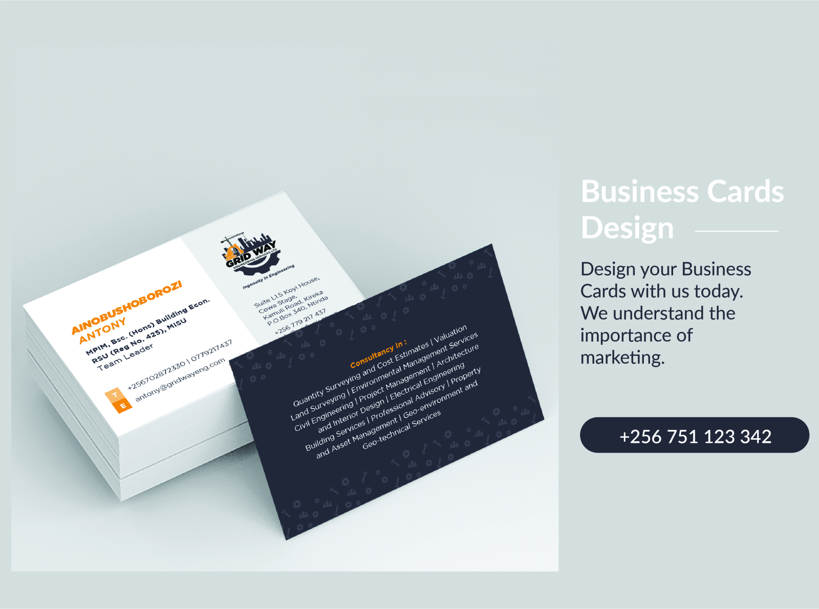 Business cards by procee akuno on Dribbble