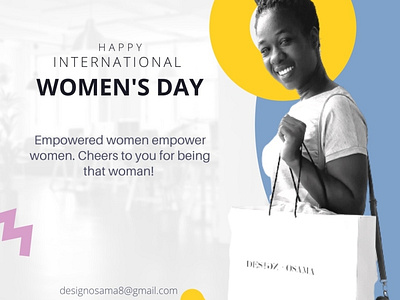 Happy women's day branding design graphic design