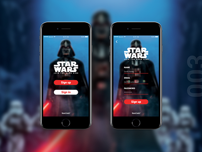 Star Wars Sign Up Page - #ChallengePerfectionism 003