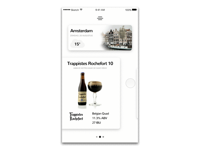 Craft beer and weather app - #ChallengePerfectionism 004