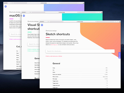 Shortcuts.design Search & Toolspage Resedesign design search search bar sideproject ui ui design ux uxdesign web design website workflow