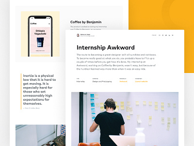 Student Portfolio designs, themes, templates and downloadable graphic elements on Dribbble