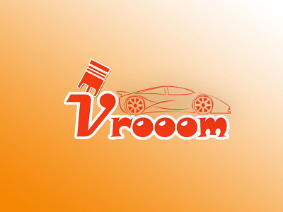 VROOOM branding graphic design logo typography