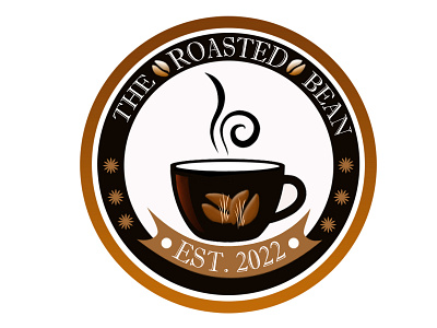 The Roasted Bean branding graphic design logo typography