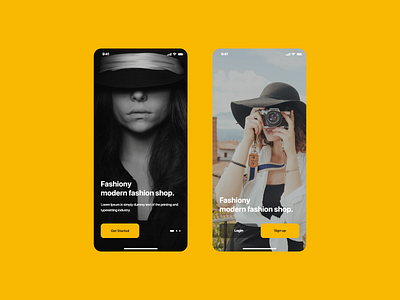 Fashiony buttons ecommerce fashion fashion app mobile mobile ui screen shop splash ui uidesign ux walkthrough