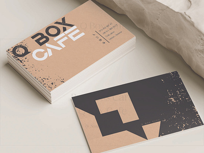 Q Box Cafe - business Cards