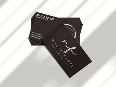 NADIA - business Card branding bussines card design graphic design logo minimal card photography card visit card