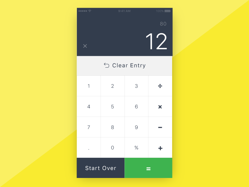 Daily UI 004 | Calculator