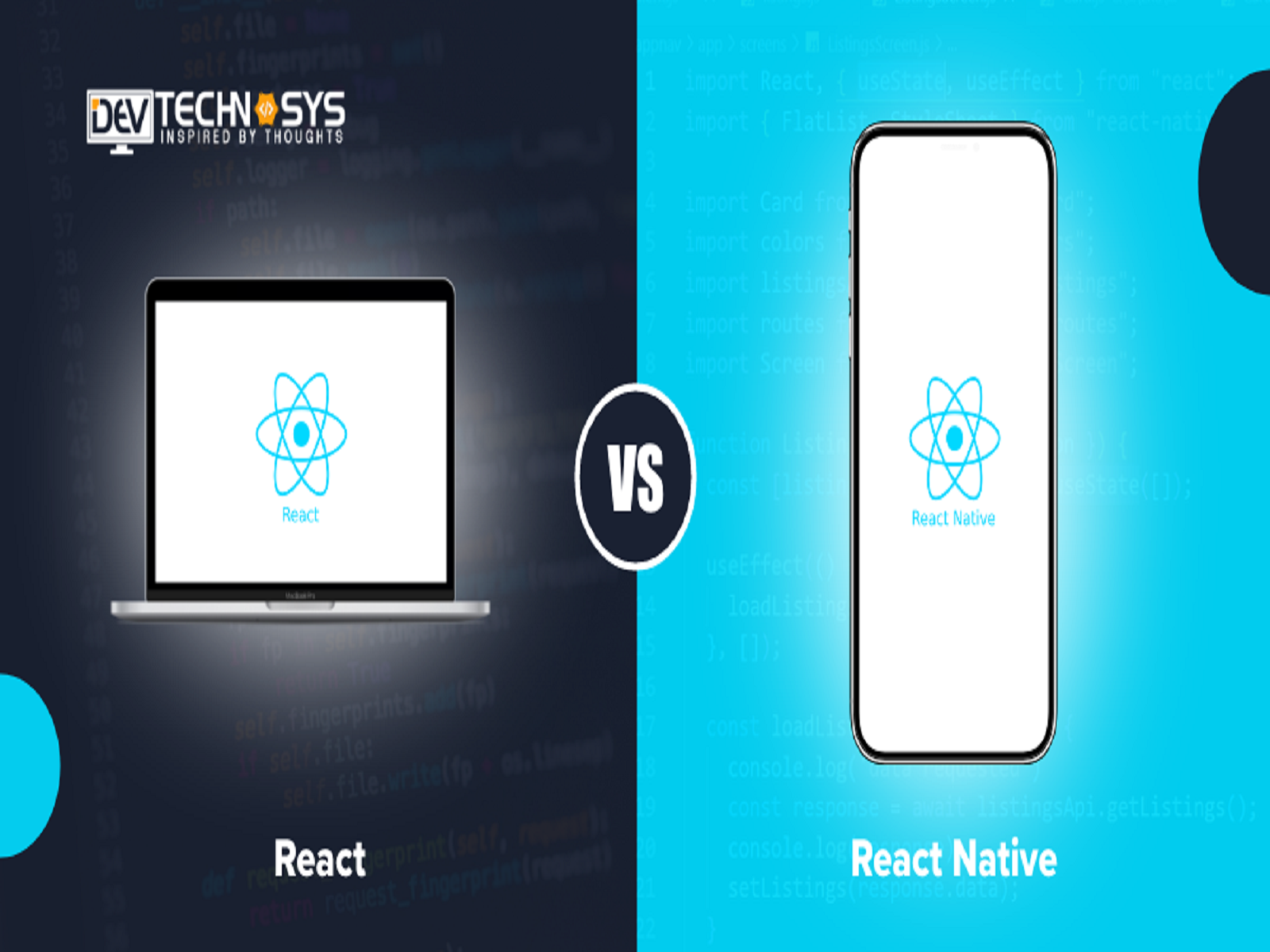 React vs React Native by Rakesh Gajwani on Dribbble