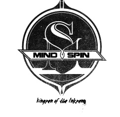 Mindspin Logo book ink mind rap seals spin tennessee timeless type manipulation