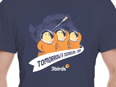 3Birds space shirt birds illustrator shirt space vector