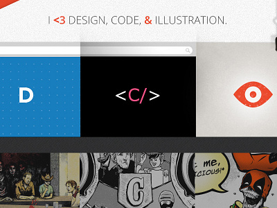 AHD 2014 design foundation html illustration portfolio redesign website