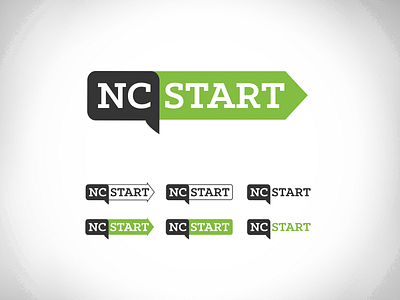 NC Start logo identity logo nc startup startups