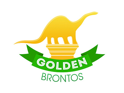 2015 Golden Brontos (reject) bronto gold green identity illustration logo vector yellow