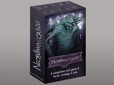 NecronomiCards packaging idea card cthulhu design game magic package packaging product tabletop