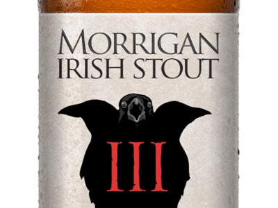 Homebrew Label beer bottle illustration label mockup product raven stout