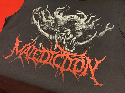 Malediction shirt apparel dark horror metal monster music shirt t shirt tshirt