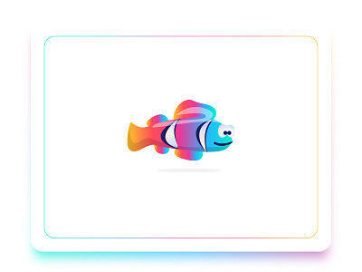 Rainbow Fish colorfull fish graphicdesign icon illustraion iridescent logo rainbow trend