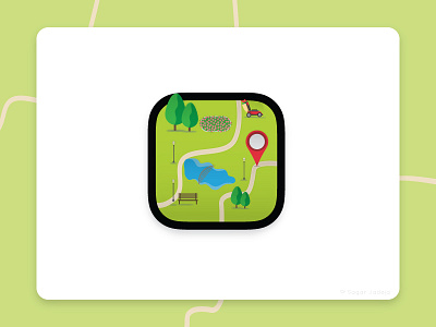 Garden Location appicon appicon garden graphicdesign icon icontype location