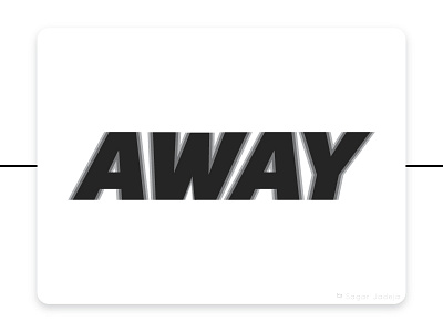 AWAY LOGO fresh glitch graphicdesign illusion logo minimalist