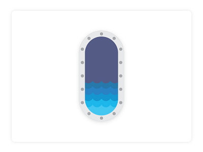 yacht window look design favorite flat icon illustration shape