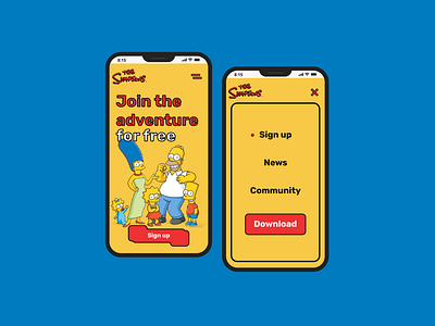 Website Concept: The Simpsons GAME