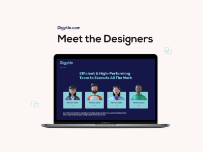 Digytle.com "Meet the Designers" branding design graphic design typography ui ux