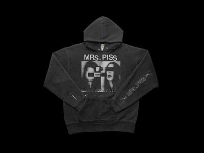 Mrs. Piss Hoodie Design album art band merch cover art graphic art graphic design grunge logo merch design merchandise music typography