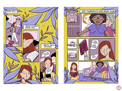 The Invisible Book Club: Vol. 1 comic digital illustration illustration procreate publishing zine