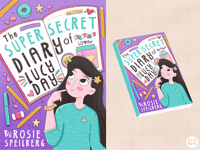 The Super Secret Diary of Lucy Day design digital illustration illustration kidlit procreate publishing