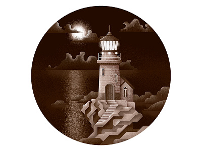 Lighthouse at night