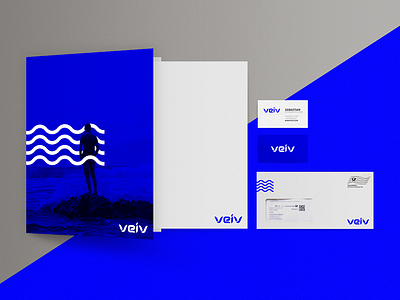 VEIV Corporate Identity – Corporate Design branding clean corporate design design digital identity logo minimal mockup modern startup surf