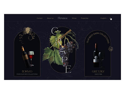 Florence Wine Brand Landing Page