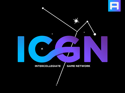 ICGN brand identity branding constellations constellations logo esports logo logodesign mark