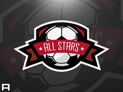 All Stars Soccer Logo brand identity branding esports for sale illustration logo logodesign mark soccer soccer logo sports sportslogo