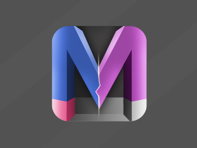 (M) icon discharge flare icon ios lightning m magnet