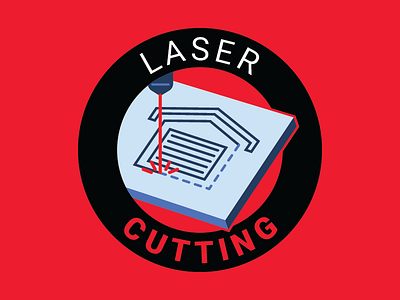 Laser Cutting badges garage illustrations lasers microsoft